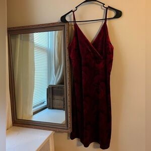 Vintage 90s slip velvet dress